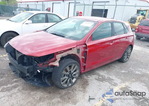 2018 Hyundai Elantra Gt Sport from USA, damaged, VIN KMHH55LC8JU073176
